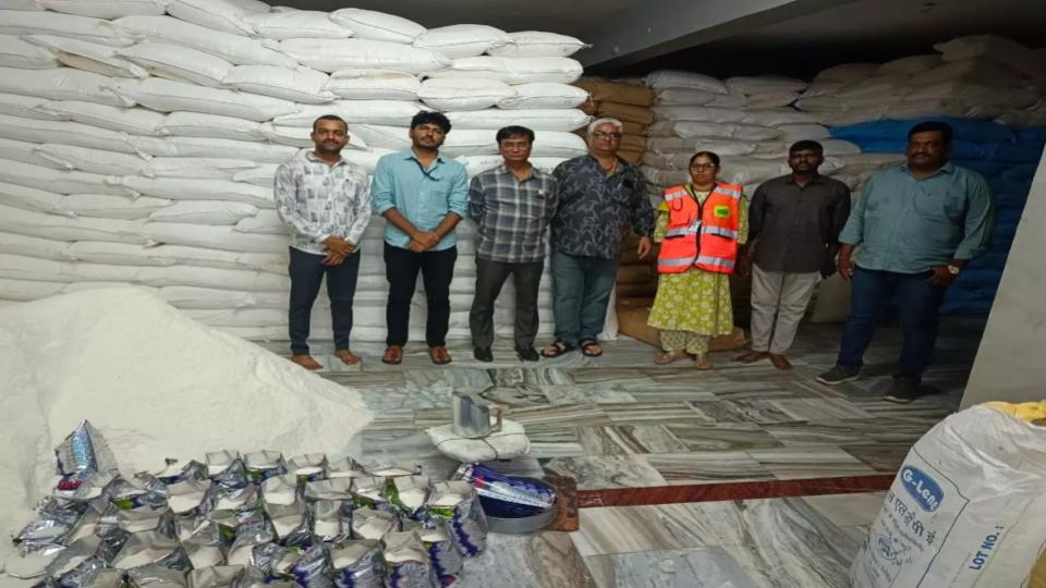 Food safety officials seize 60,050 kgs coconut powder in Begum Bazaar