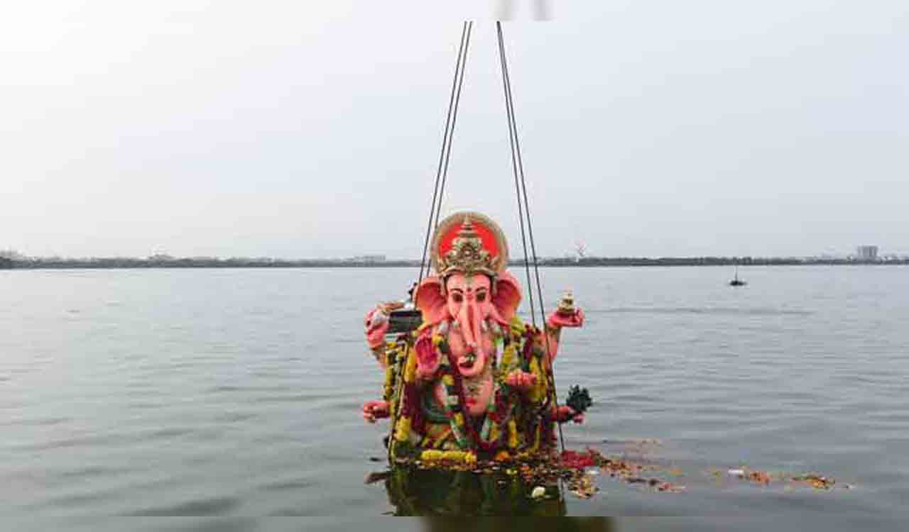 Ganesh immersion held peacefully in erstwhile Karimnagar