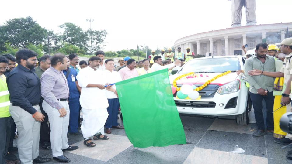 Special vehicles launched for fast restoration of power in Hyderabad