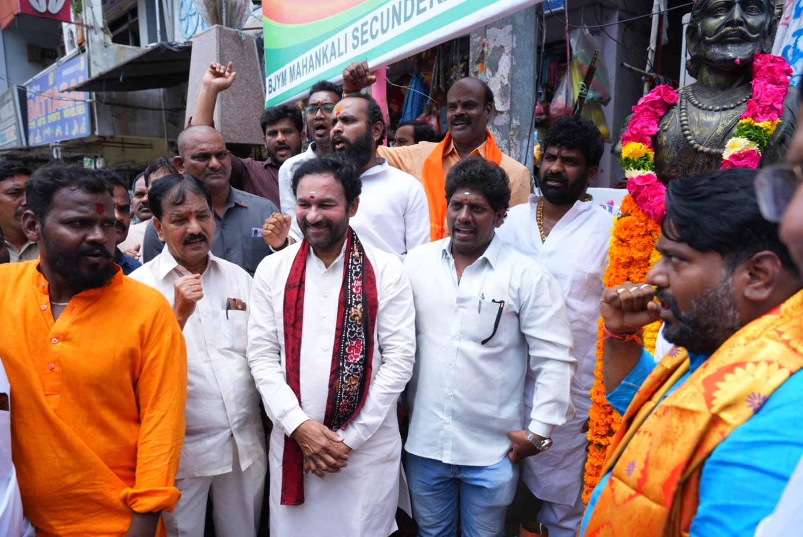 unionministergkishanreddylaunchestirangarallyinhyderabad