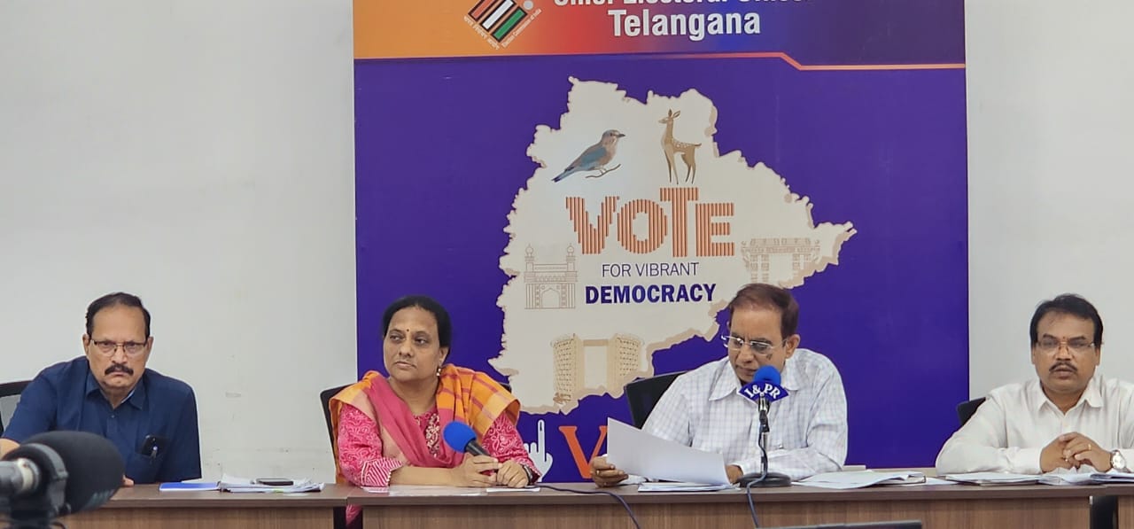 Telangana Chief Electoral Officer holds meeting with political parties