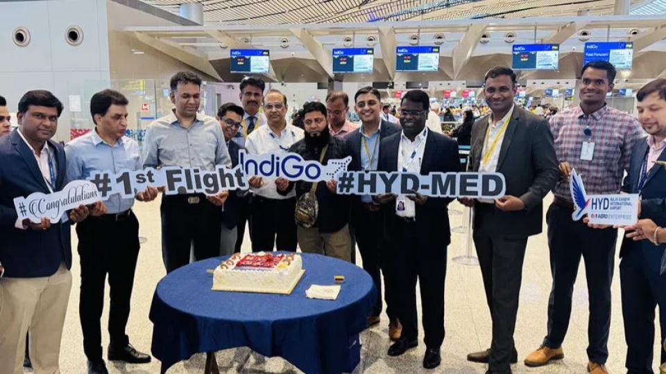 GMR Airport launches new flight services from Hyderabad to Medinah with IndiGO