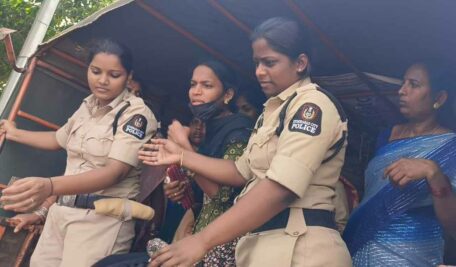 Telangana police families rally for 