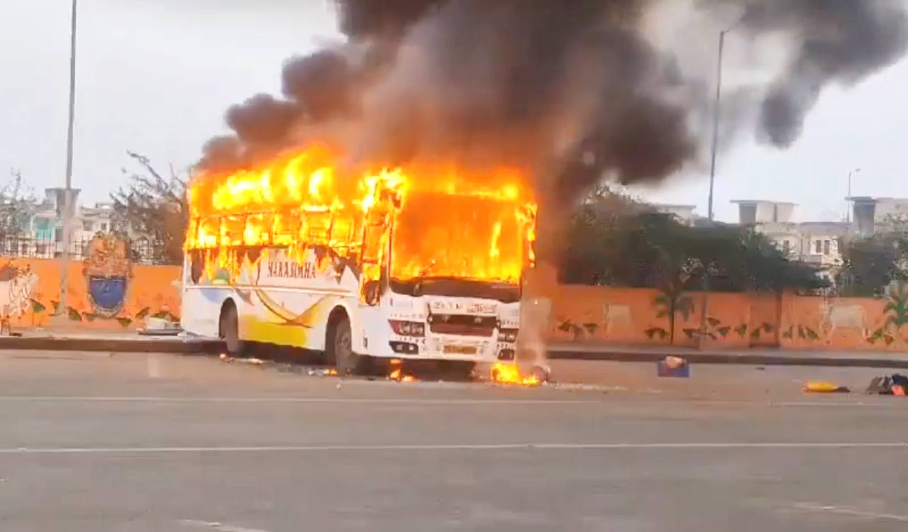 Maha Kumbh pilgrim from Telangana burnt alive as bus fire in Mathura 