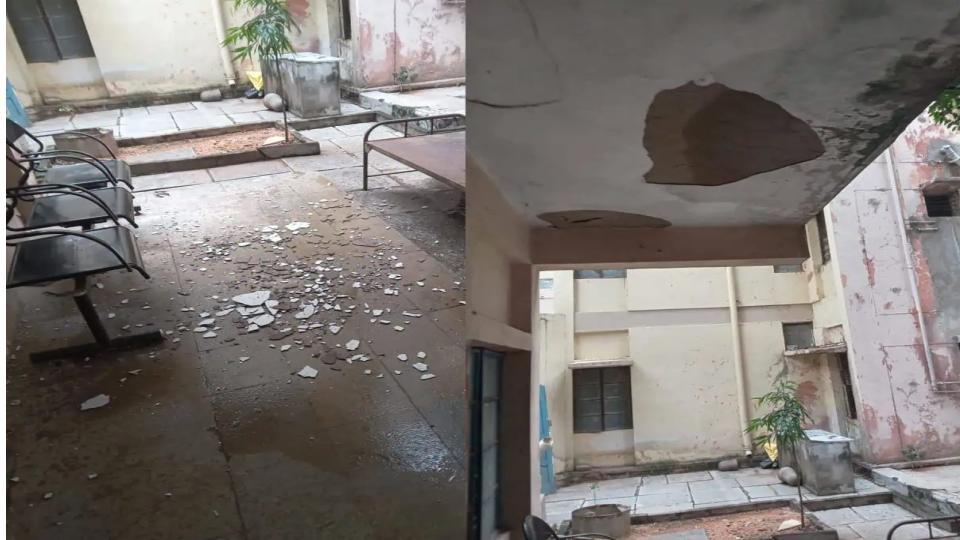 Plaster of ceiling at OU hostel falls off