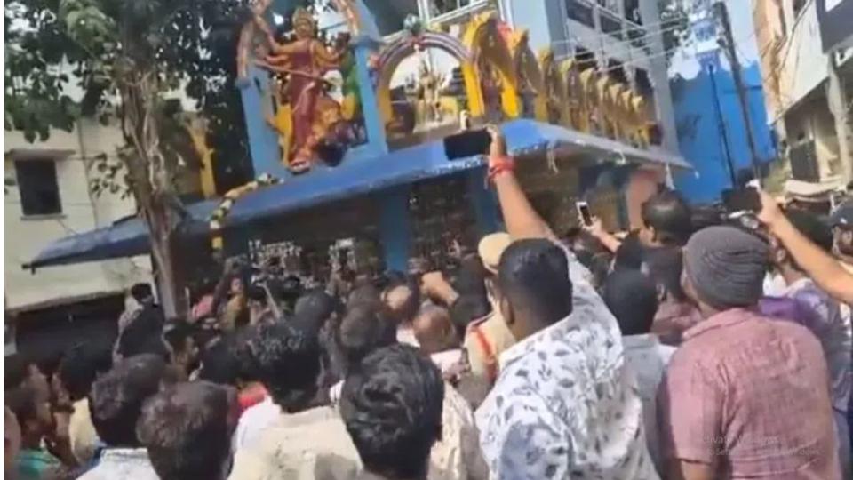 Secunderabad Temple Vand, tension prevails as locals organise puja in front of temple