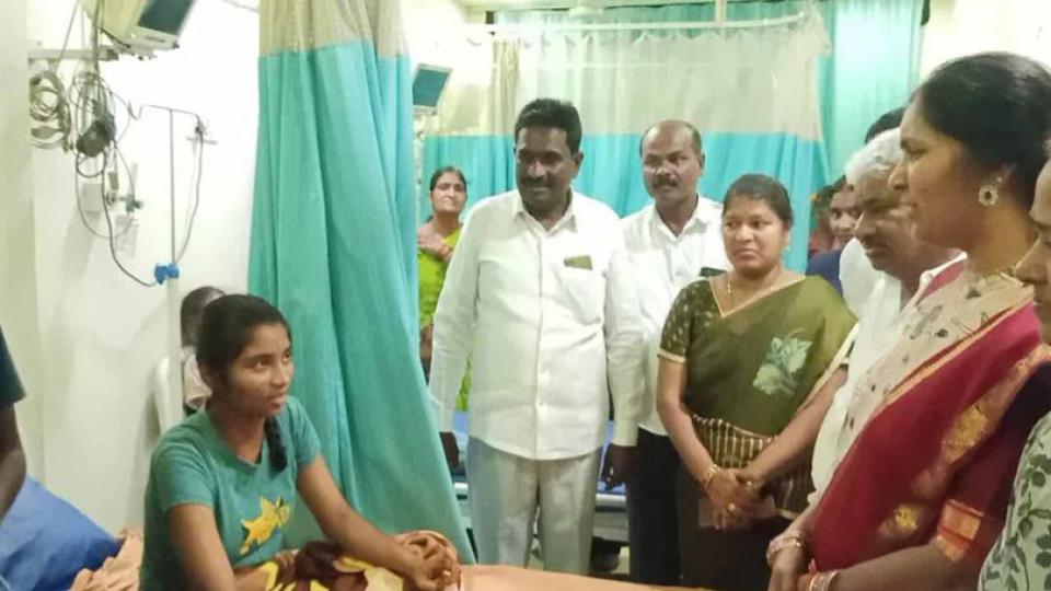 Four stundents suffered electric shock in residential school Medak