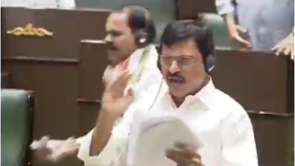 Congress MLA accused of showing shoe to BRS legislator in Telangana Assembly