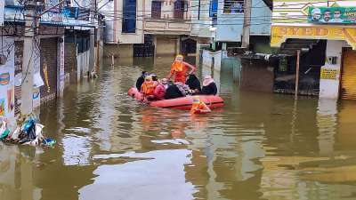 Heavy rains and flash flood alerts in Andhra Pradesh and Telangana