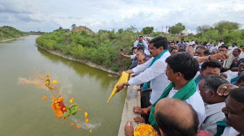 waterliftingbeginsatkaleshwaram