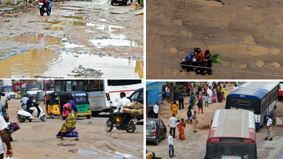 hyderabadrainsbatteredroadsincityturnhazardousforcommuters