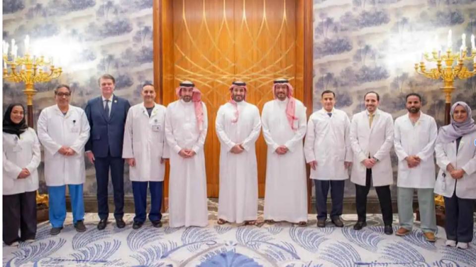 Saudi Crown Prince receives world’s first robotic heart transplant team