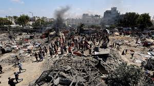 Israeli Strikes on Humanitarian Zone in Southern Gaza Kill at Least 40