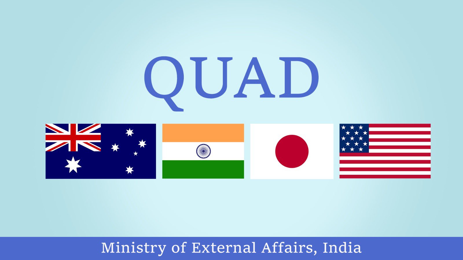 Meeting Of QUAD Senior Officials From India, Australia, Japan & US Held Via Video Conference