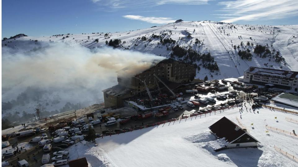 Witnesses at Turkish ski resort stood helpless as people leaped out of burning hotel