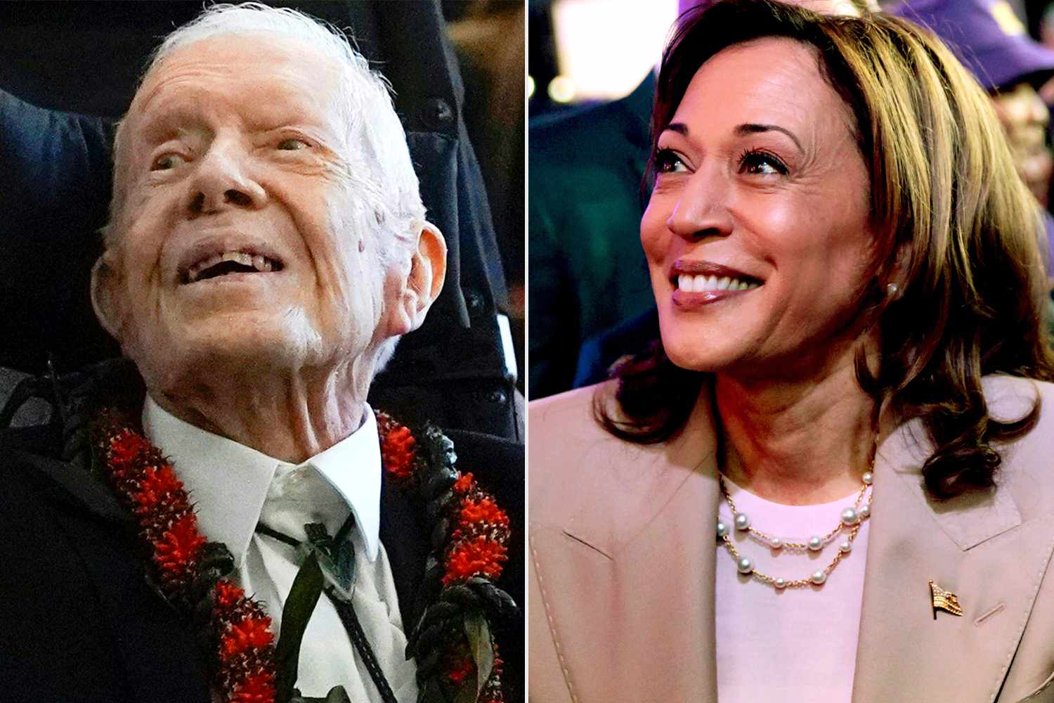 Former US president Jimmy Carter casts vote for Kamala Harris