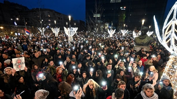 Over 29,000 people in Serbia protest against govt