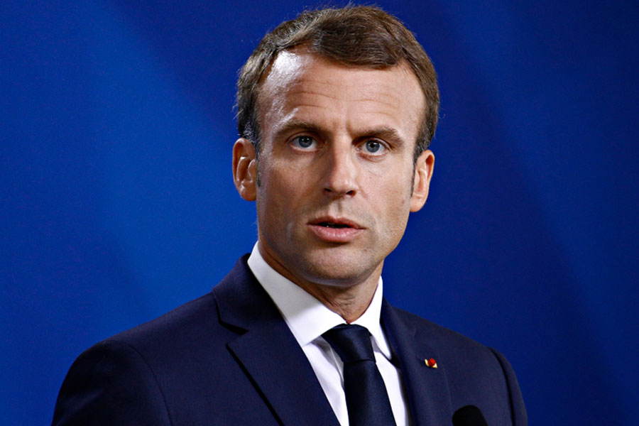 French President Emmanuel Macron urges ceasefire in Gaza