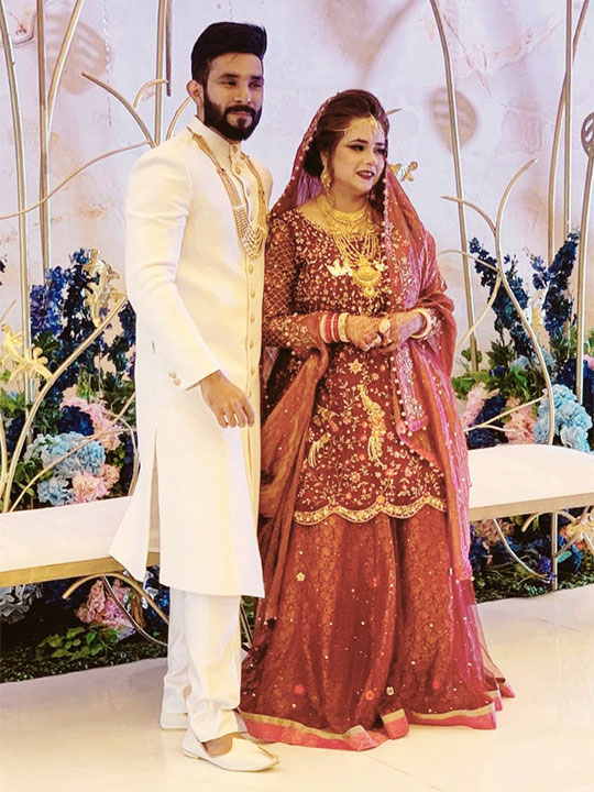 Families unite for Indian man’s wedding with Pakistani woman in Dubai.