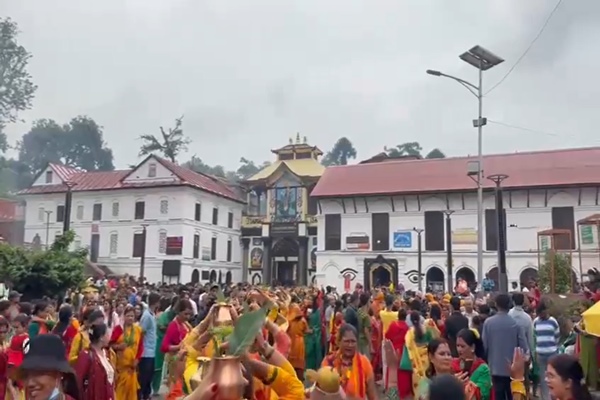 Lakhs Of Shiv Devotees Throng Pashupati Temple In Kathmandu Valley
