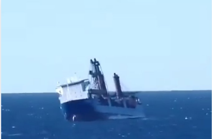 Russian cargo ship ‘Ursa Major’ sinks in Mediterranean Sea after explosion