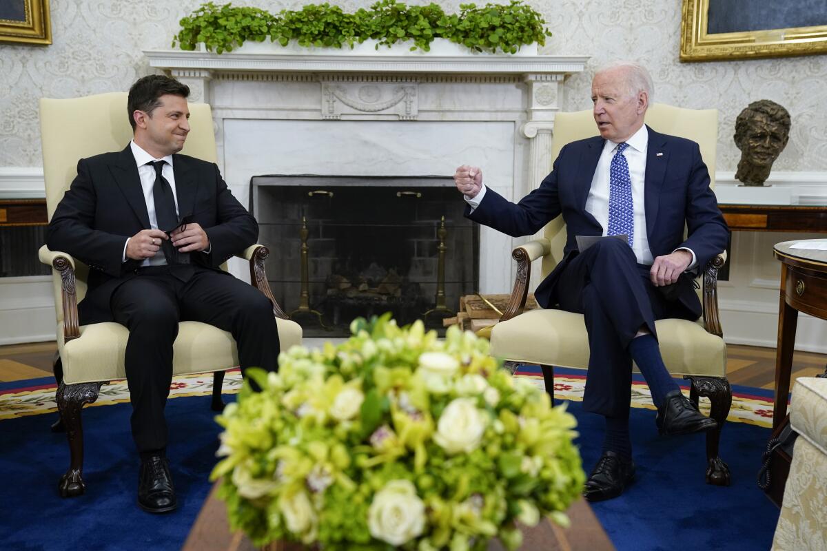 Biden hosts Zelenskyy in White House, says 