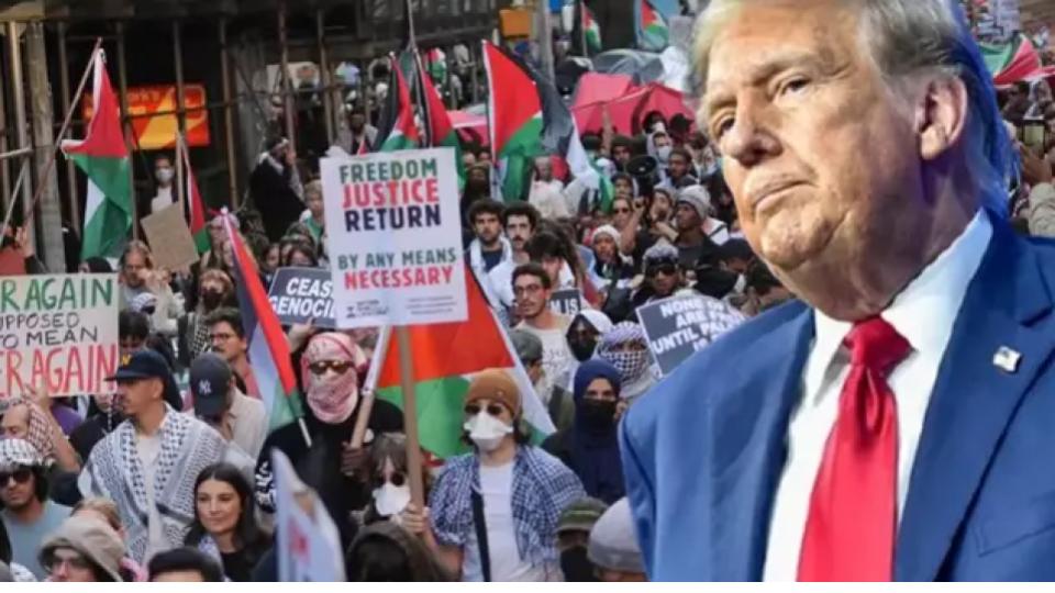 Trump signs order to deport pro-Palestinian student protesters, revoke visas