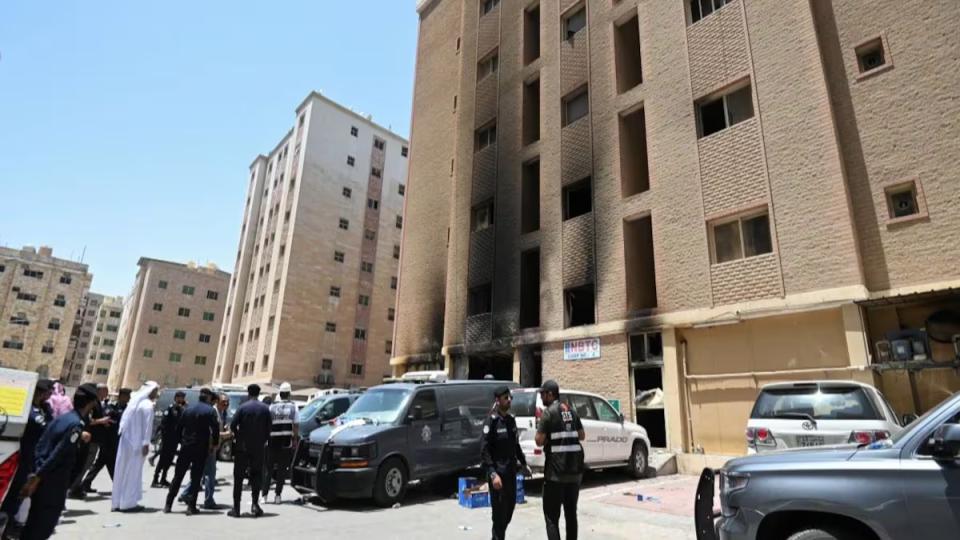 Three arrested over massive fire that killed 45 Indians in Kuwait