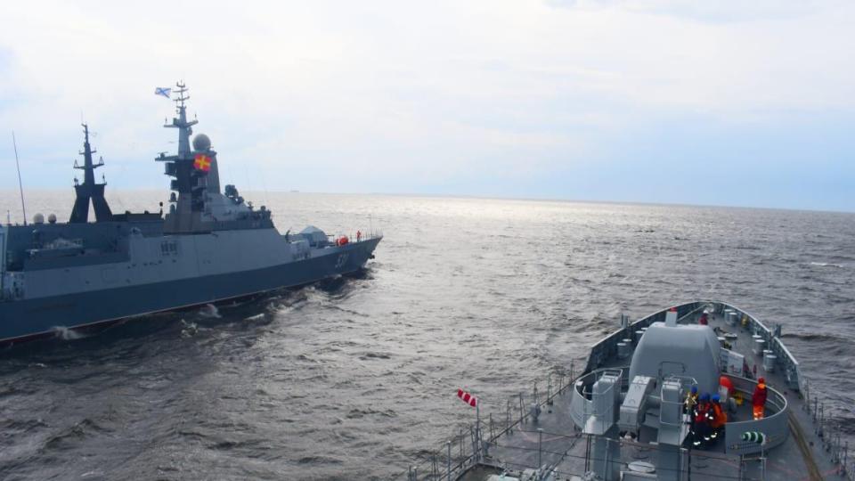 Indian warship holds exercise with Russian Navy in St Petersburg