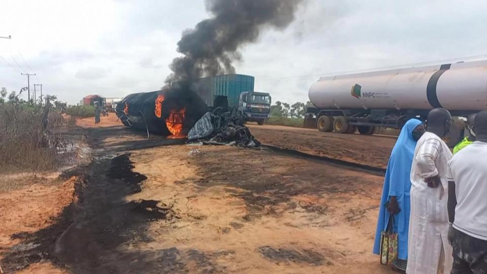 Gasoline tanker explosion in Nigeria kills 90, injures 50