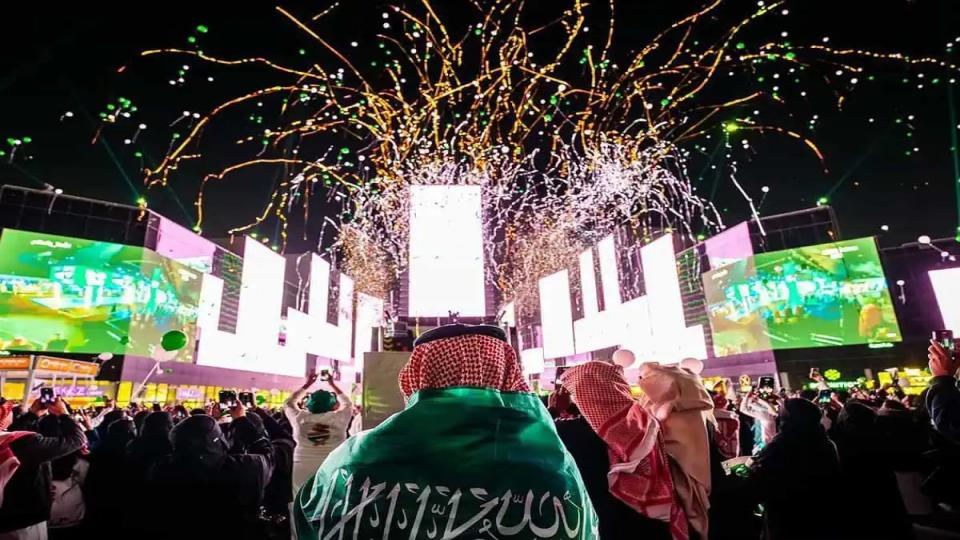 Saudi Arabia celebrates hosting rights for 2034 FIFA World Cup