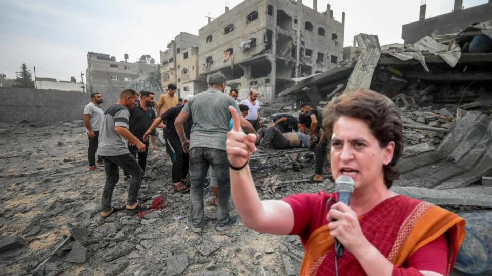 Priyanka Gandhi slams Israel airstrikes on Gaza as ‘cold-blooded murder’