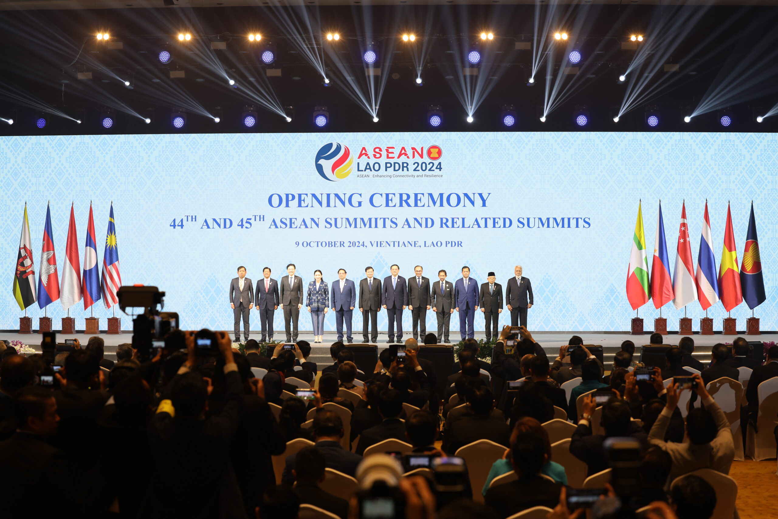 44th and 45th ASEAN Summits and related summits kicked off in Vientiane, Laos