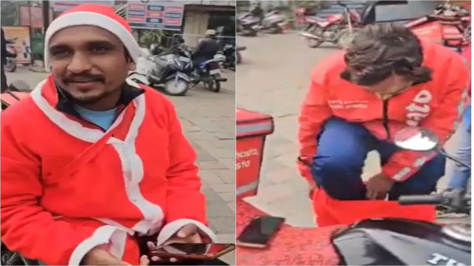 Zomato delivery man forced to remove Santa Claus attire in MP