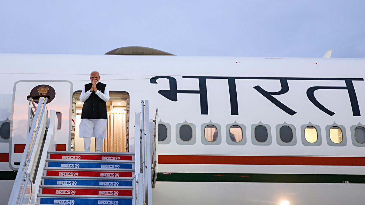 PM Modi arrives in Delhi after attending BRICS Summit in Russia