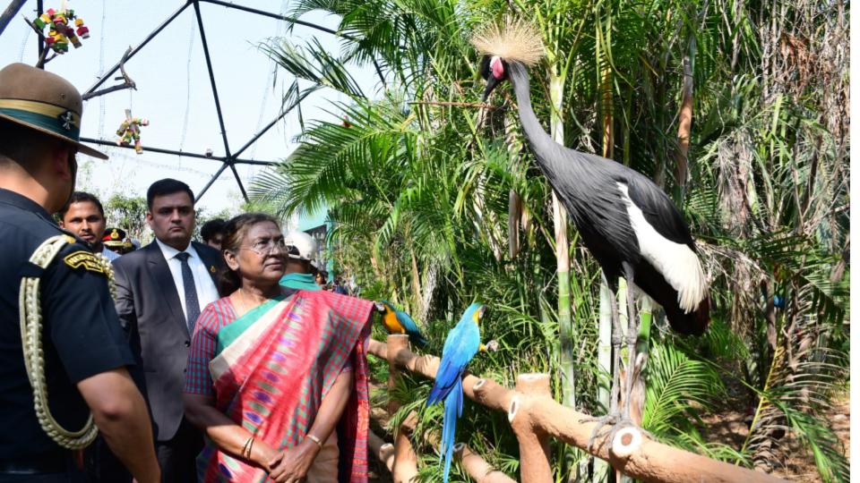 President Droupadi Murmu visits Sardar Sarovar Dam and jungle safari