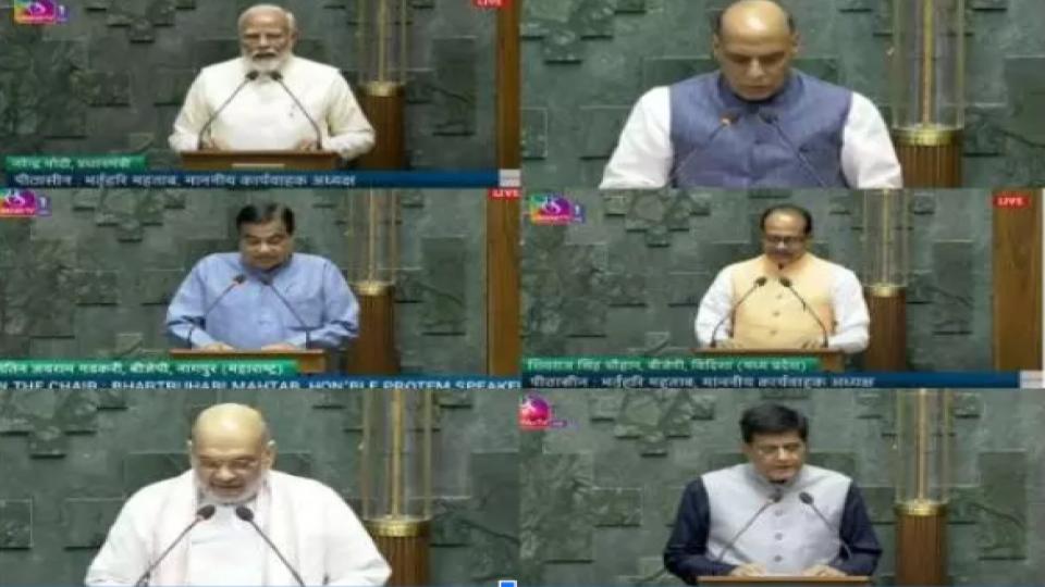PM Modi, Amit Shah, Rajnath Singh, Nitin Gadkari, take oath as Members of Parliament