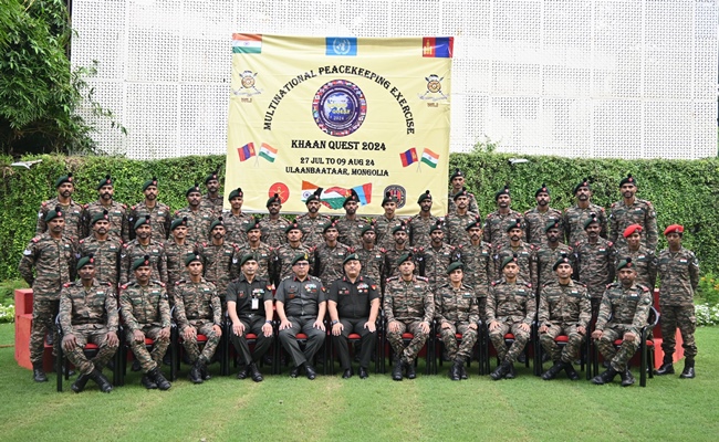 Indian Army Contingent Departs For The Multinational Military Exercise ‘Khaan Quest’ At Ulaanbaatar