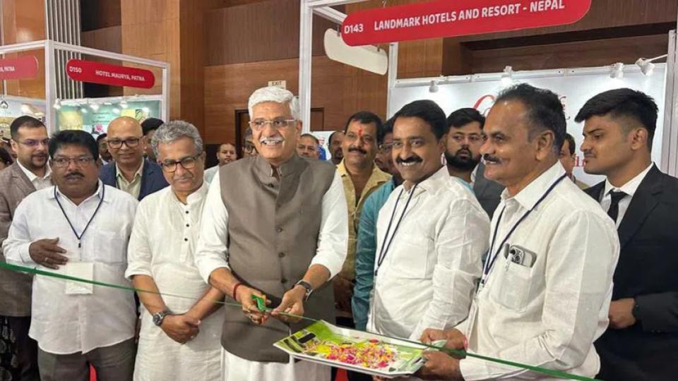 Union Minister Shekawat opens Telangana Tourism stall in Patna