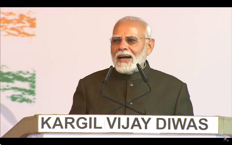 Pak has not learnt any lessons from history: PM Modi on Kargil Vijay Diwas