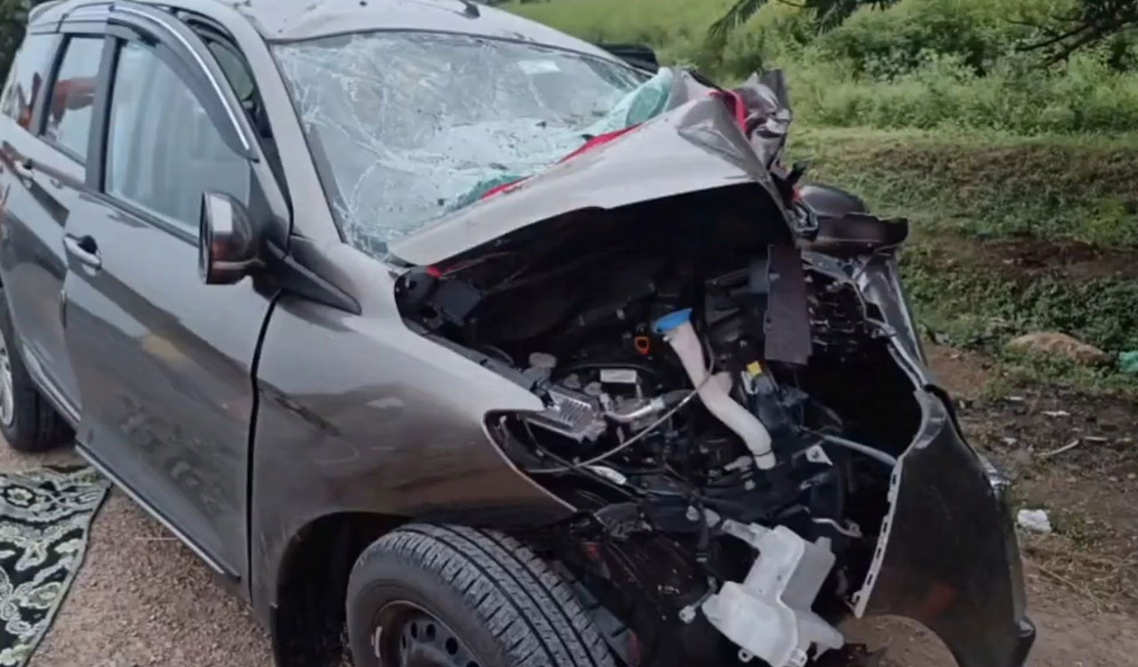 Four of family killed as car rams tree in Andhra Pradesh