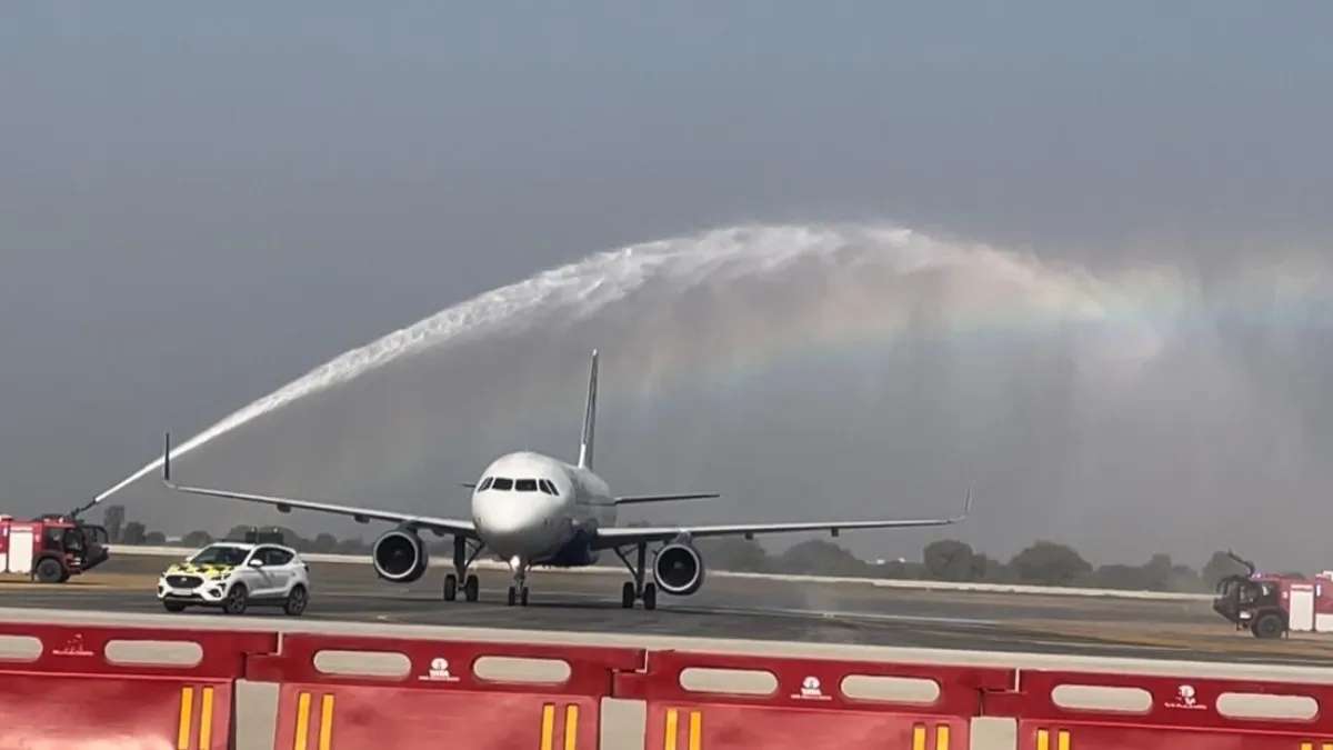 Noida International Airport conducts first flight validation test