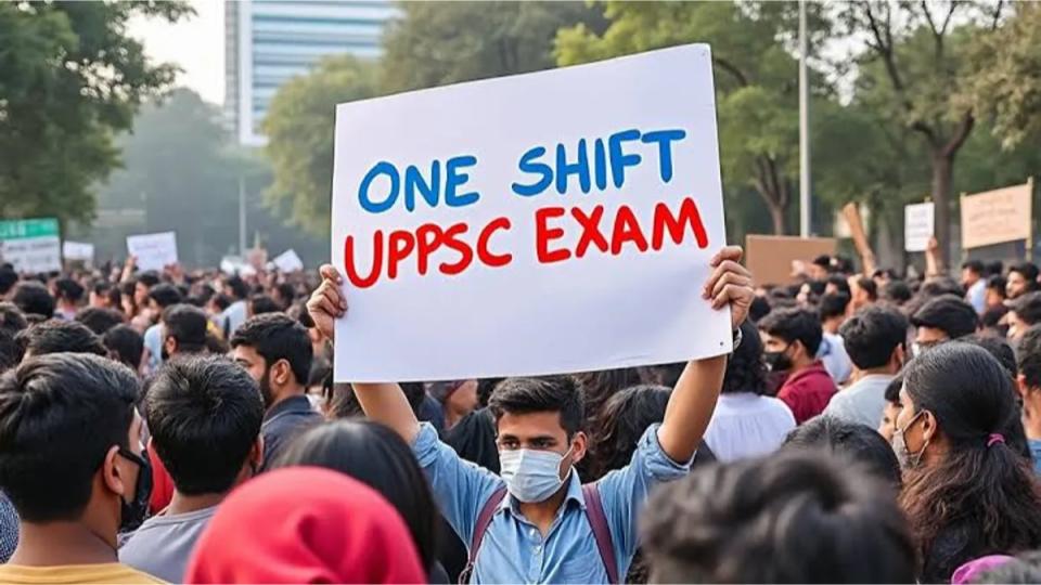 UPPSC exam dates announced in multiple shifts, students protest