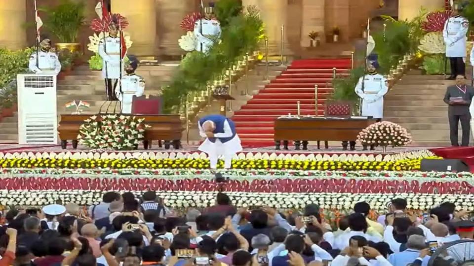 Video of Modi takes oath for third consecutive terms as NDA forms govt