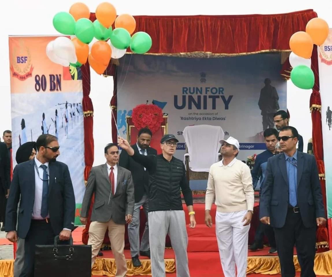 J&K CM Omar Abdullah flags off ‘Run for Unity’ in Srinagar