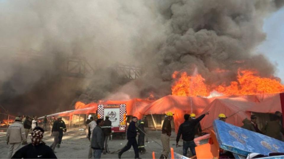 Fire at camp in Maha Kumbh Mela, none injured