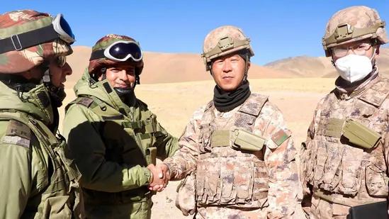 Indian & Chinese troops begin patrolling at LAC in Demchok area in eastern Ladakh region