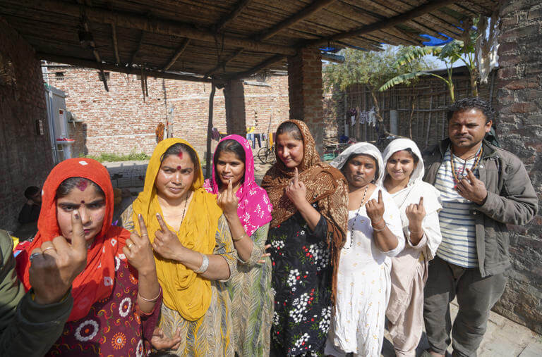 Pakistani Hindu refugees use right to vote for first time in Delhi Assembly polls