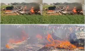 Air Force Fighter Jet Crashes in Madhya Pradesh