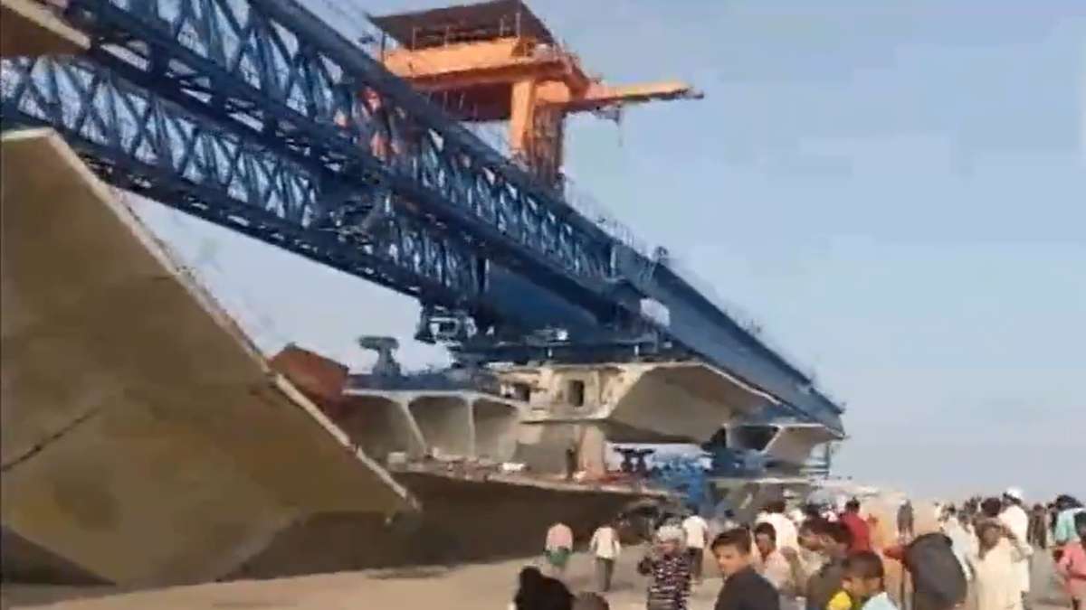 Portion of under-construction bridge collapses in Bihar